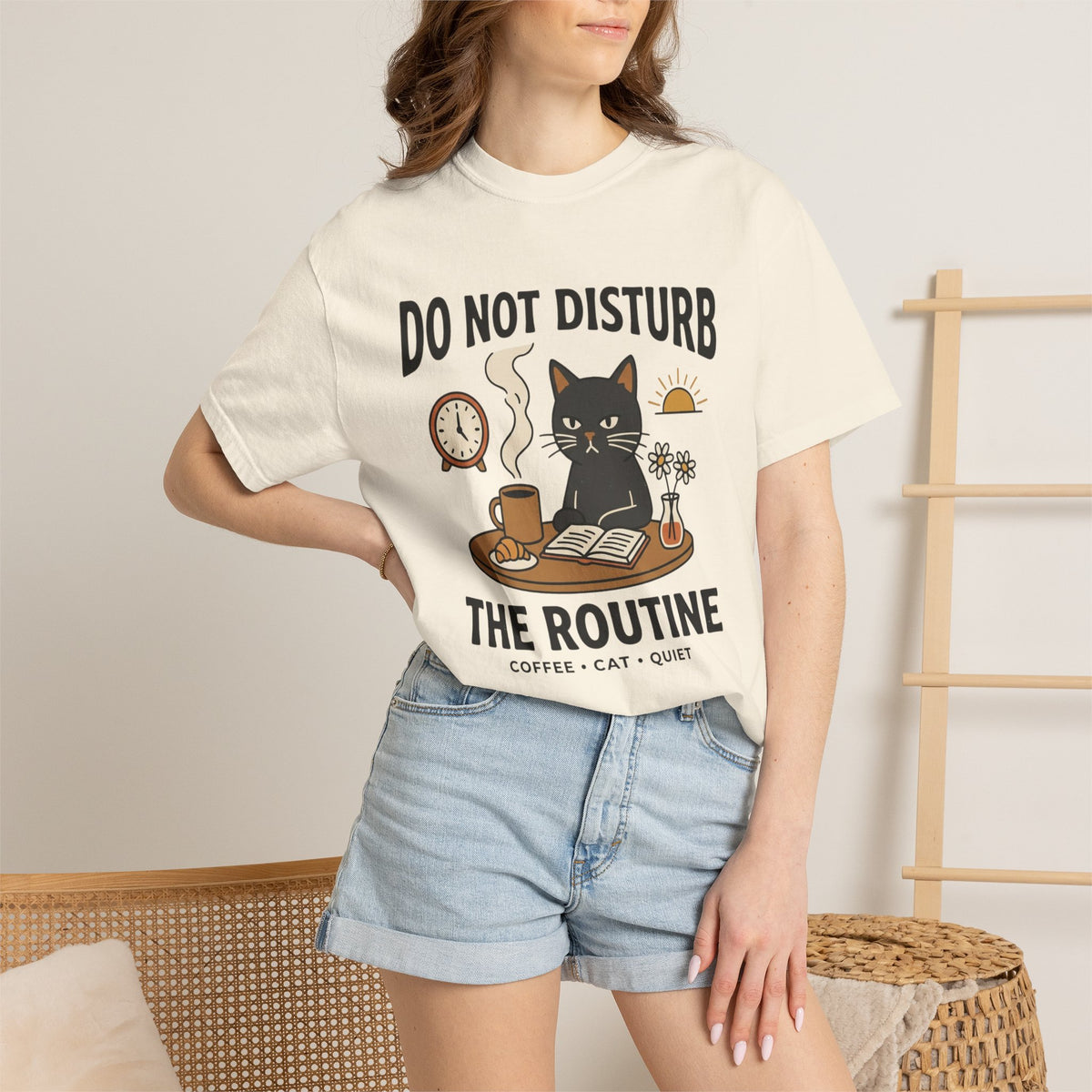 Do NOT Disturb the Routine Cat T-Shirt