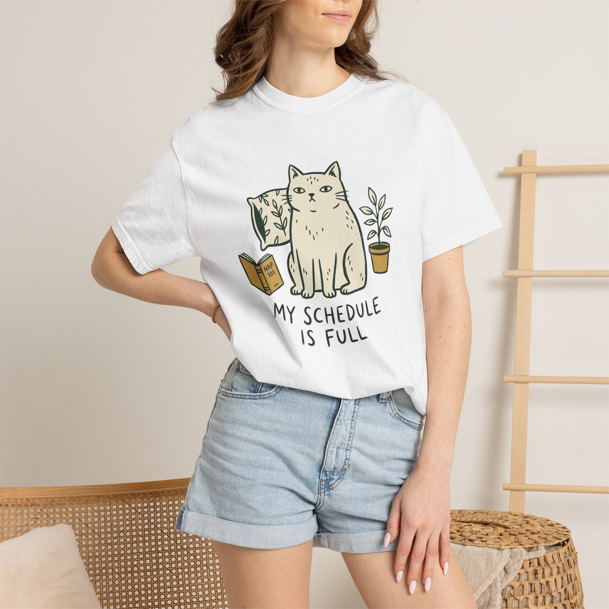 My Schedule is Full Cat T-Shirt