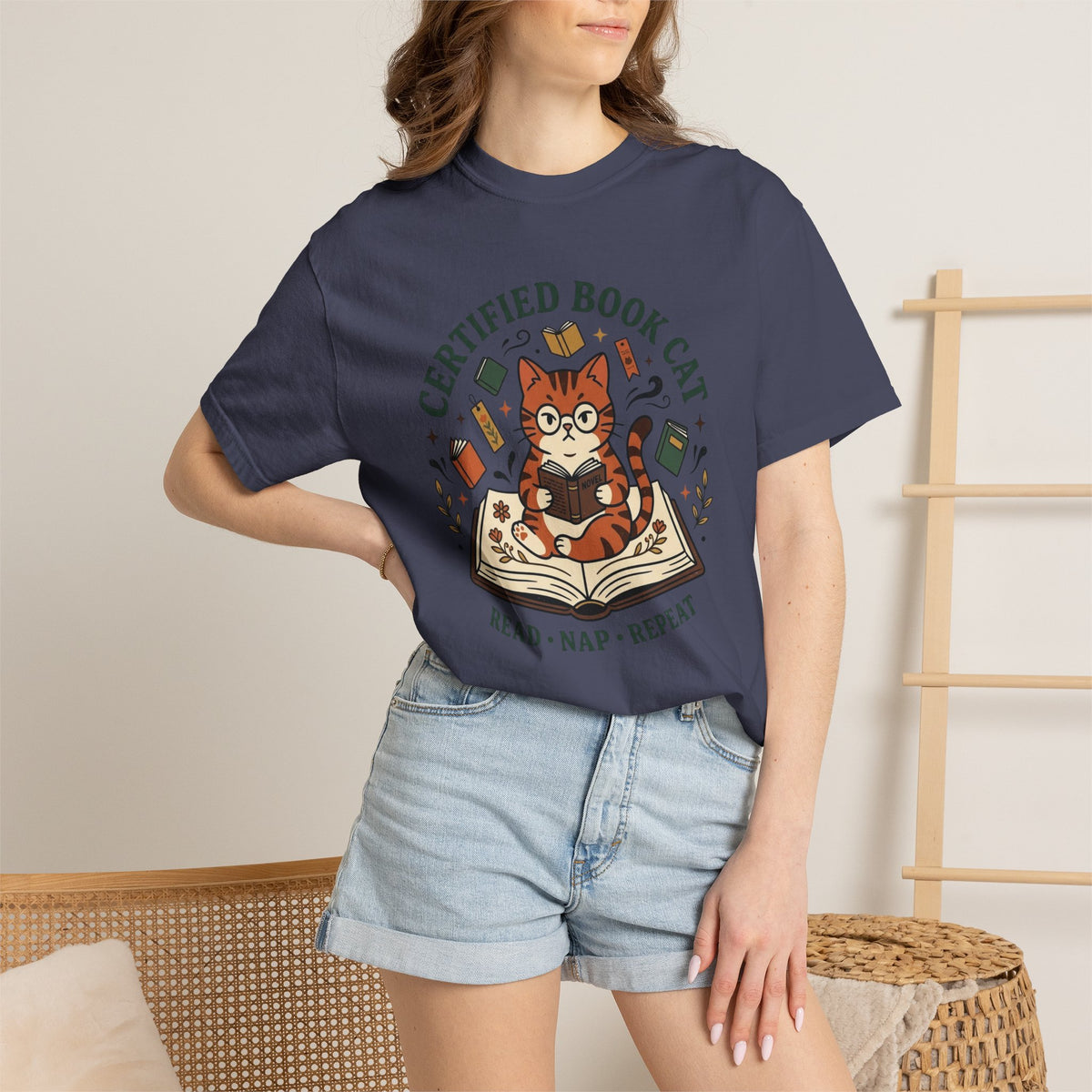 Certified Book Cat T-Shirt