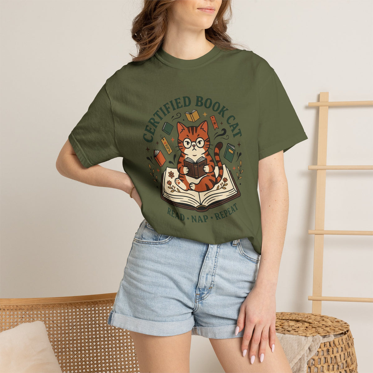 Certified Book Cat T-Shirt