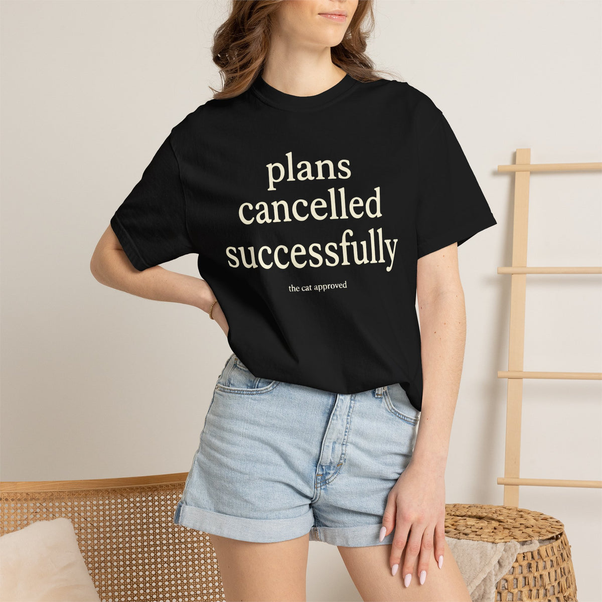 Plans Cancelled, Cat Approved T-Shirt