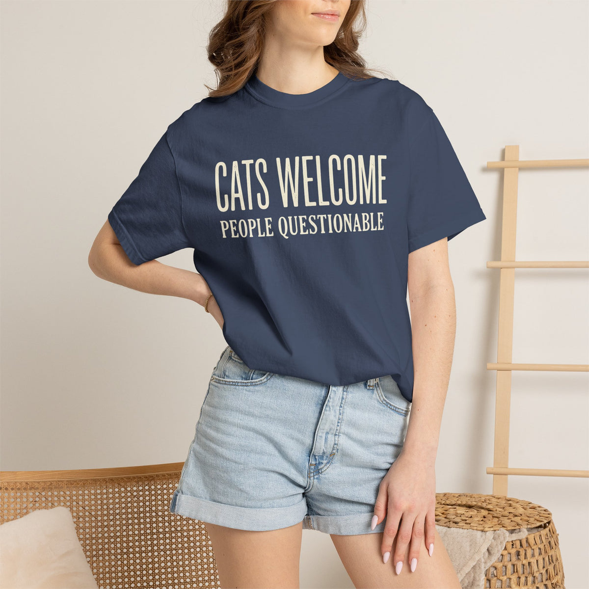 Cats Welcome, People Questionable T-Shirt