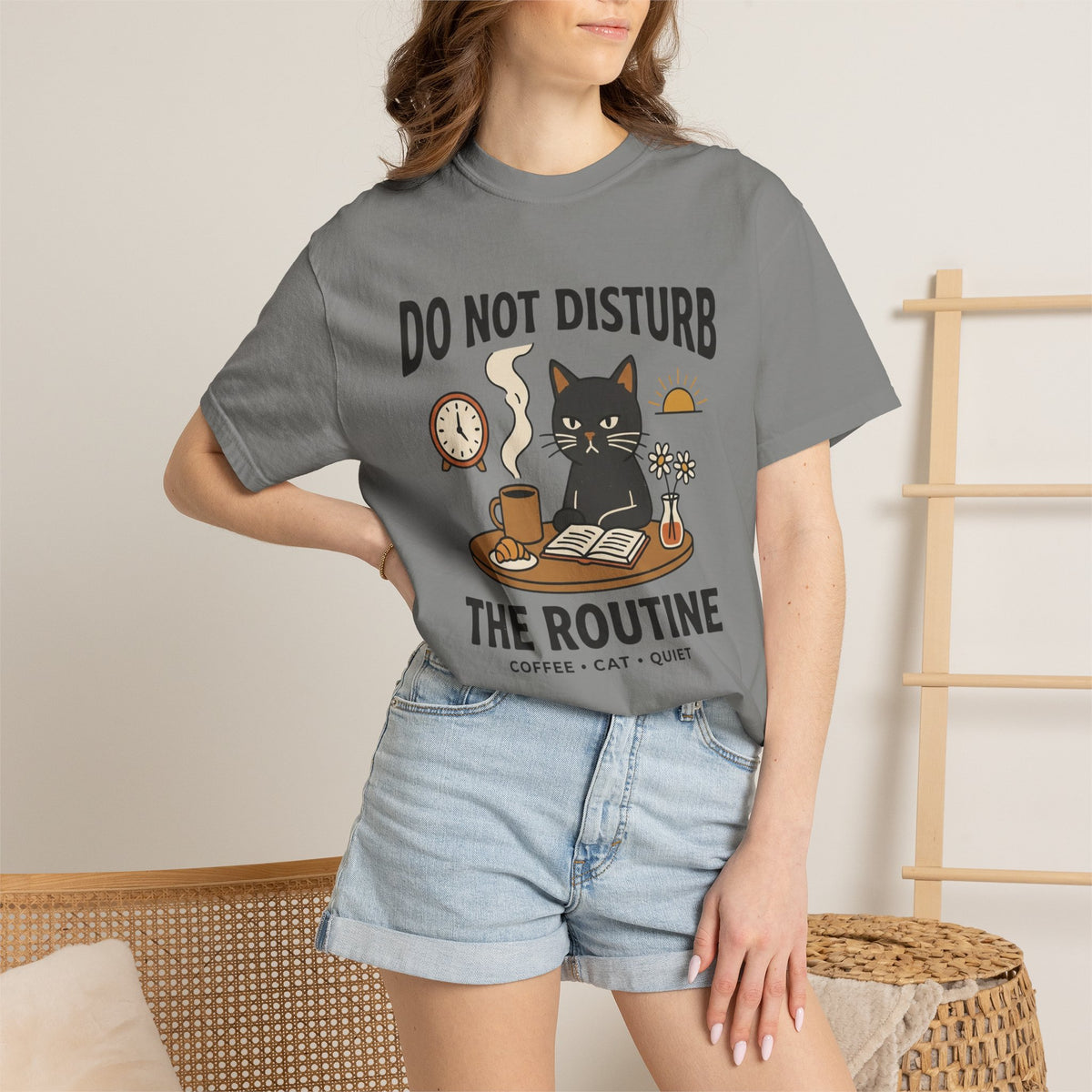Do NOT Disturb the Routine Cat T-Shirt
