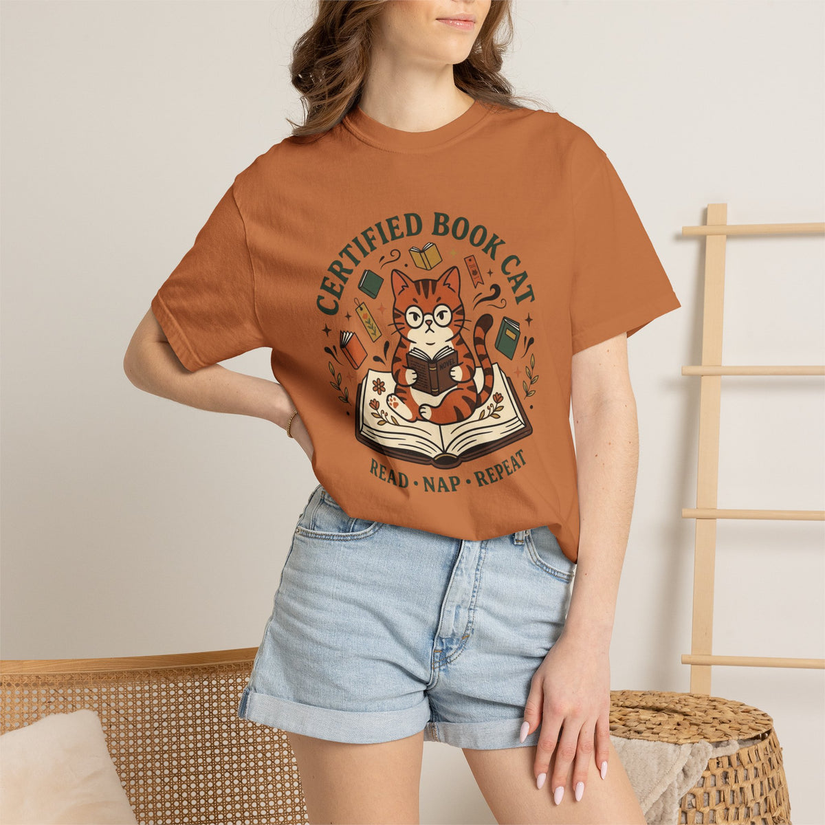 Certified Book Cat T-Shirt