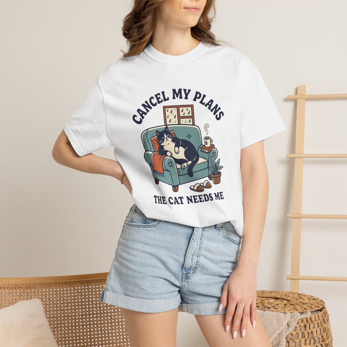 Cancel My Plans the Cat Needs Me T-Shirt