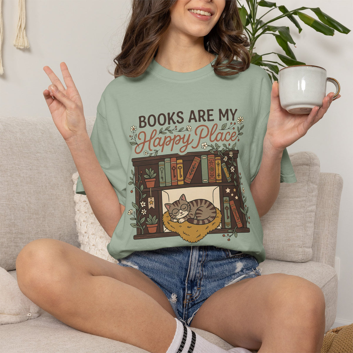 Books are My Happy Place T-Shirt