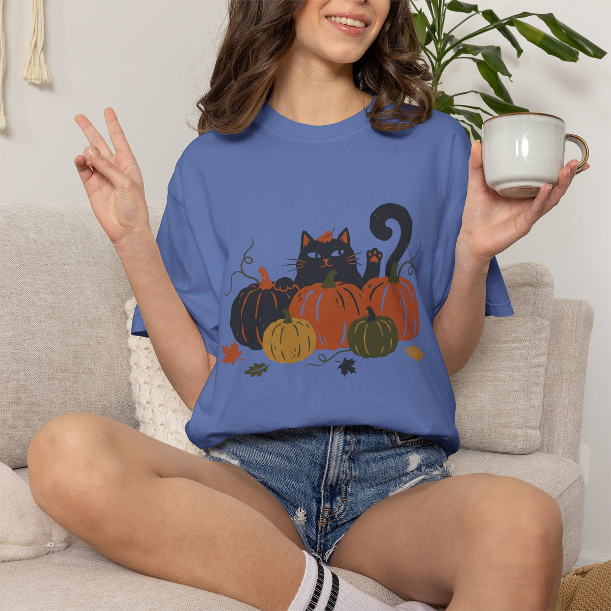 Pumpkin Patch Cat T-Shirt