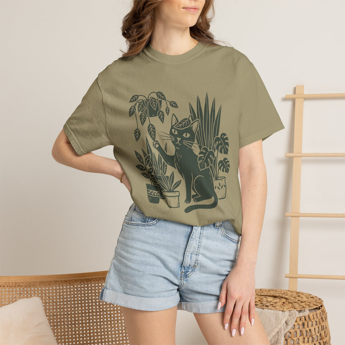 Cat & Houseplants T-Shirt