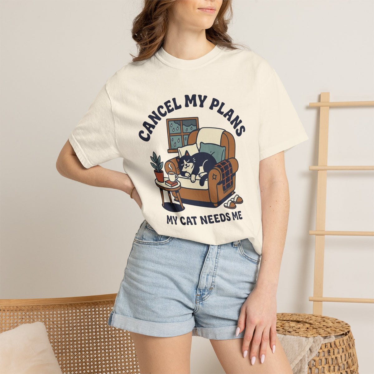 Cancel My Plans My Cat Needs Me T-Shirt