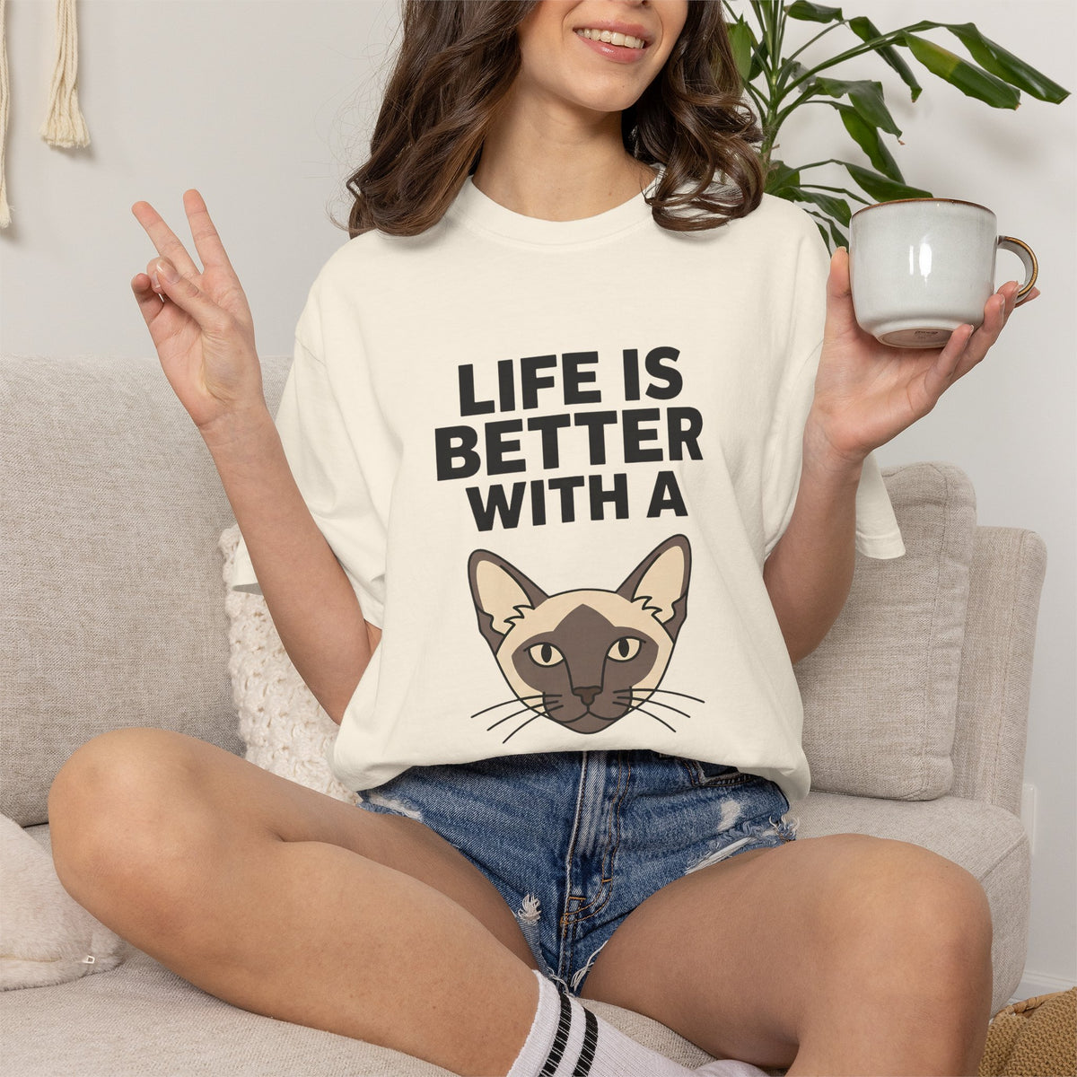 Life is Better with a Siamese T-Shirt