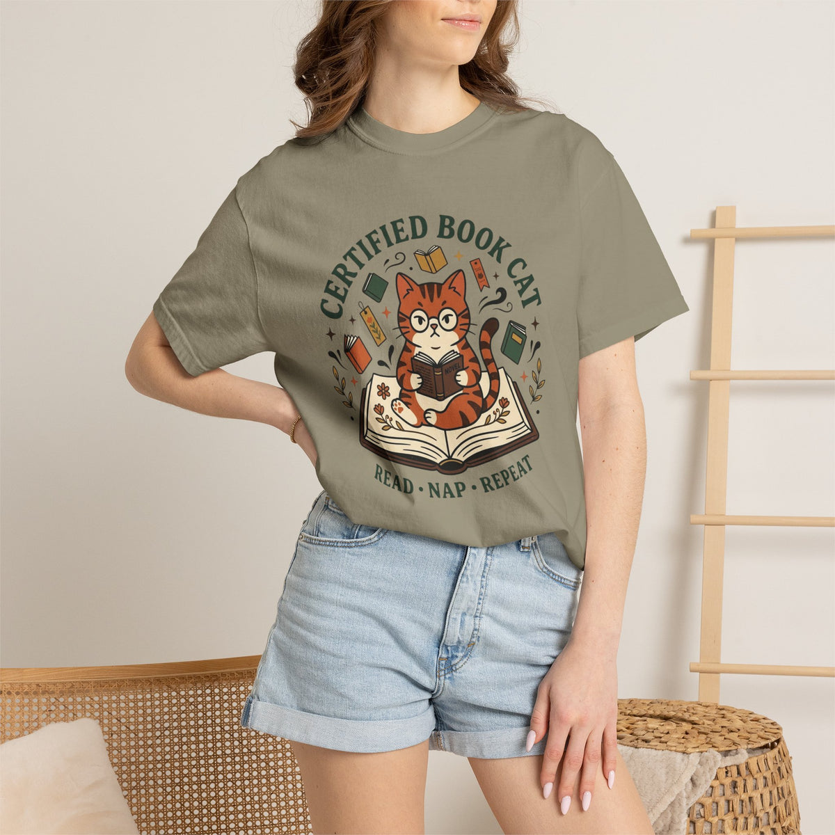 Certified Book Cat T-Shirt
