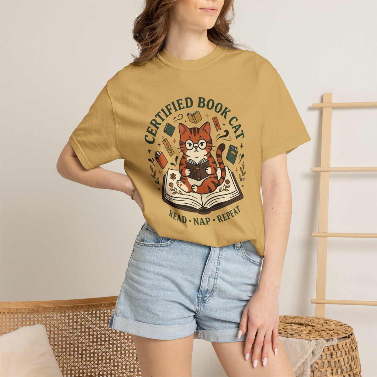 Certified Book Cat T-Shirt