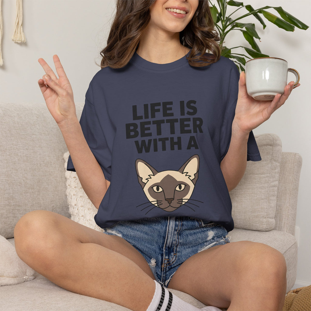 Life is Better with a Siamese T-Shirt