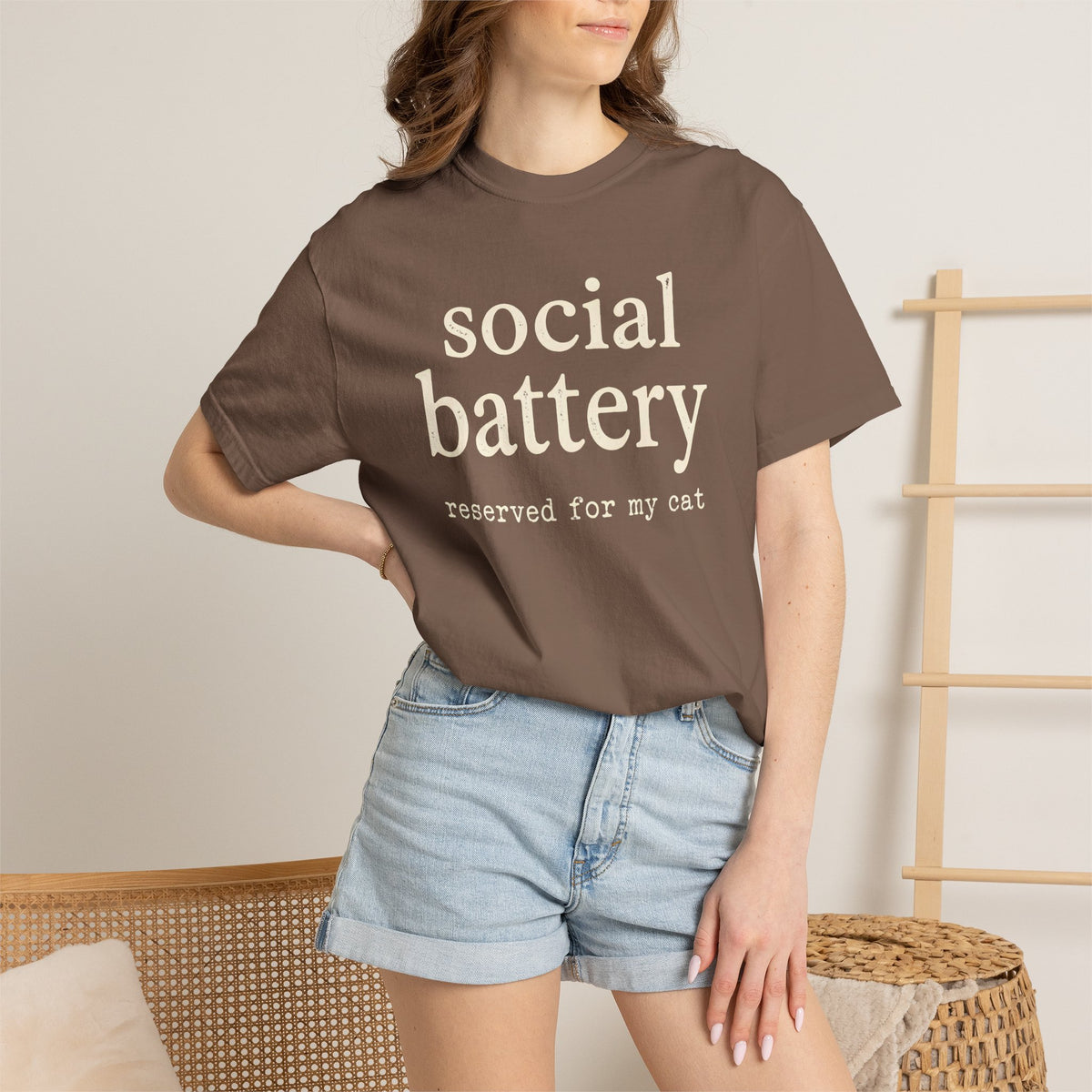 social battery reserved for my cat T-Shirt