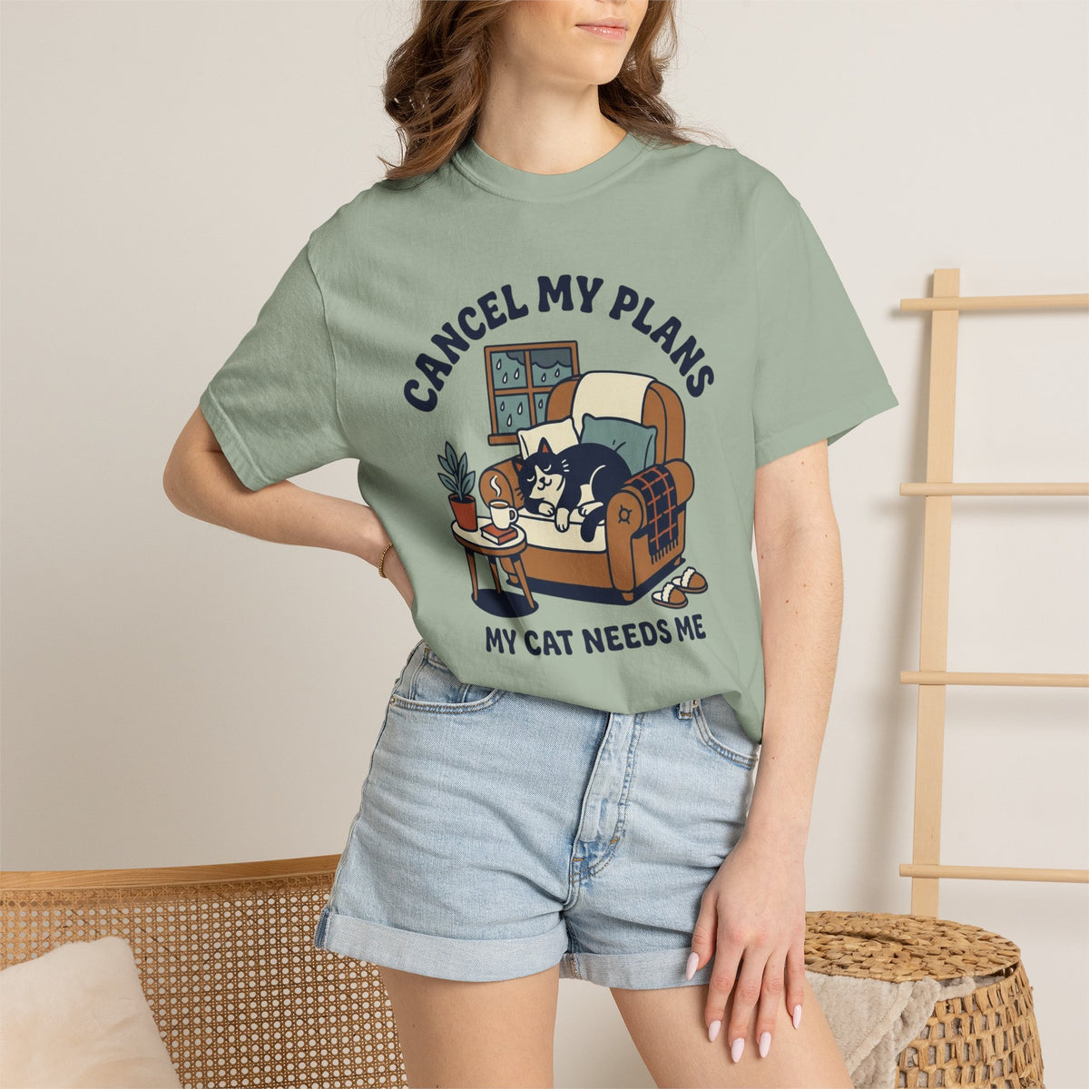 Cancel My Plans My Cat Needs Me T-Shirt
