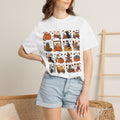 Pumpkin Patch Cat Grid T-shirt