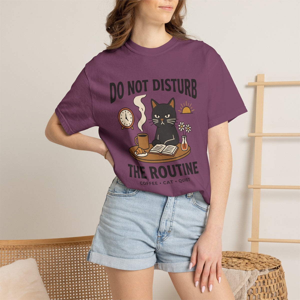 Do NOT Disturb the Routine Cat T-Shirt