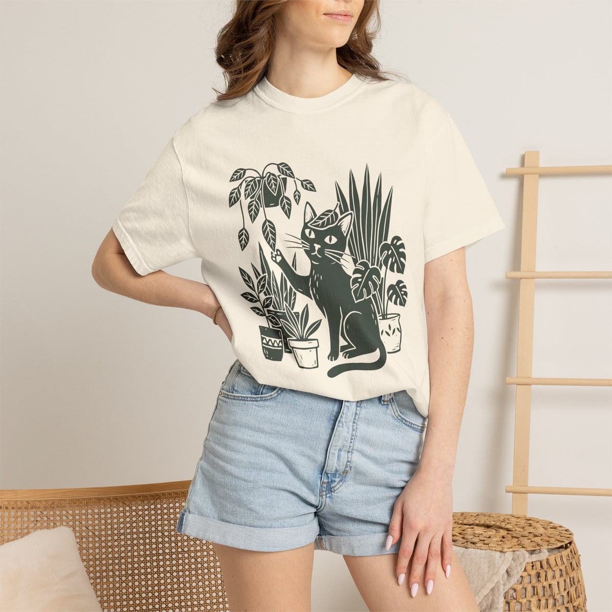 Cat & Houseplants T-Shirt
