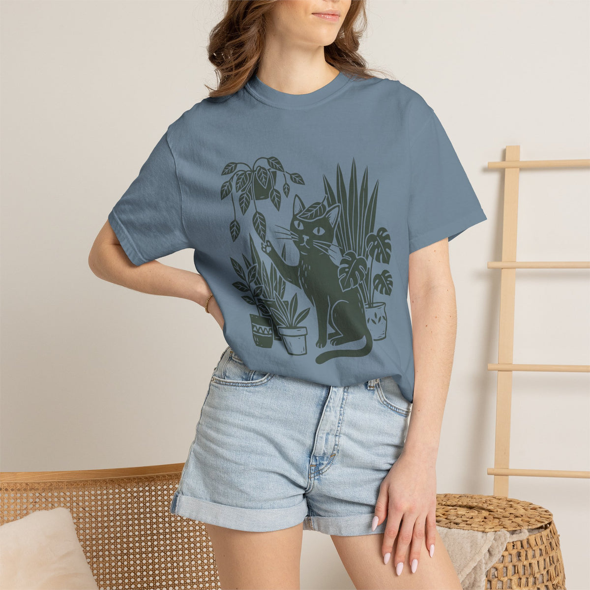 Cat & Houseplants T-Shirt