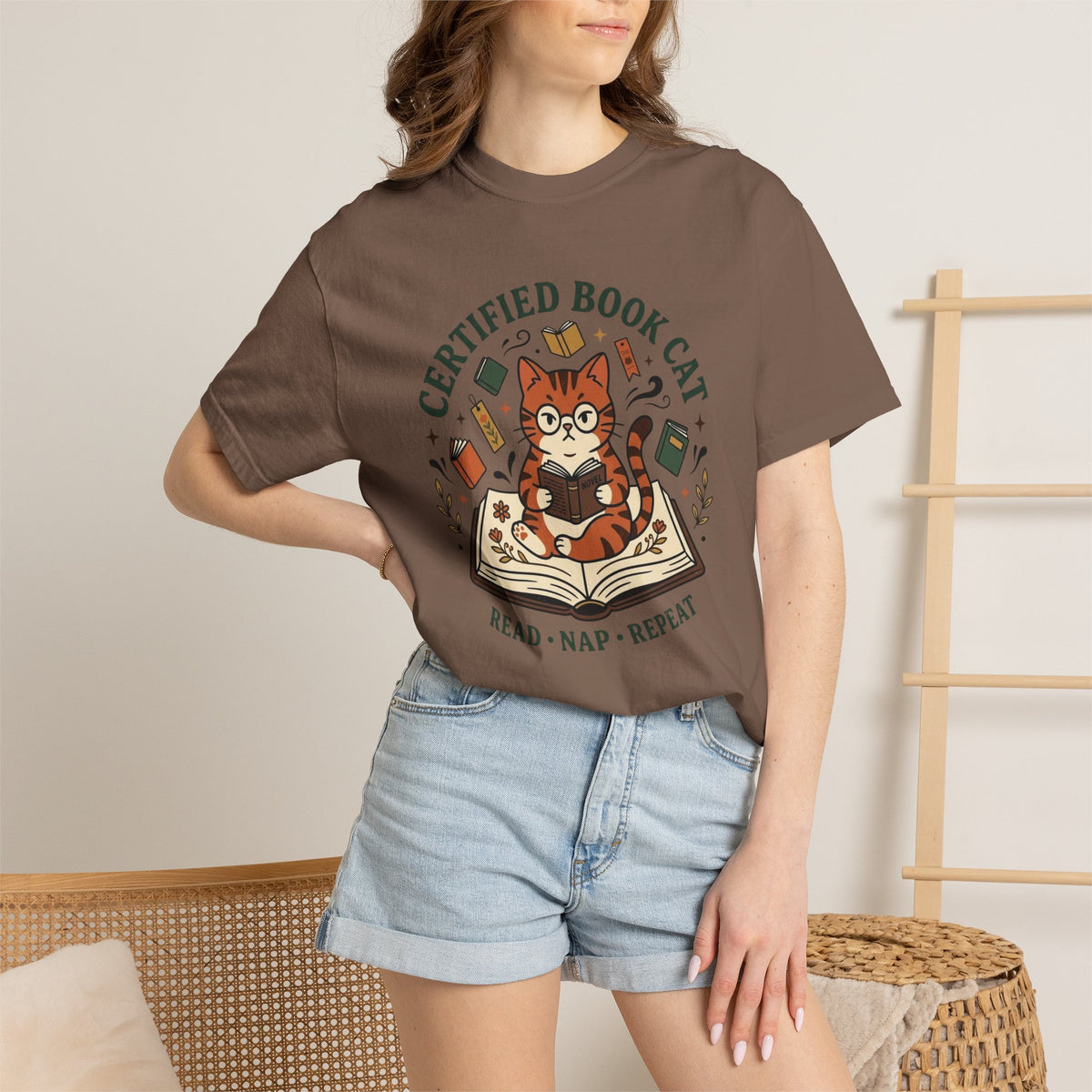 Certified Book Cat T-Shirt