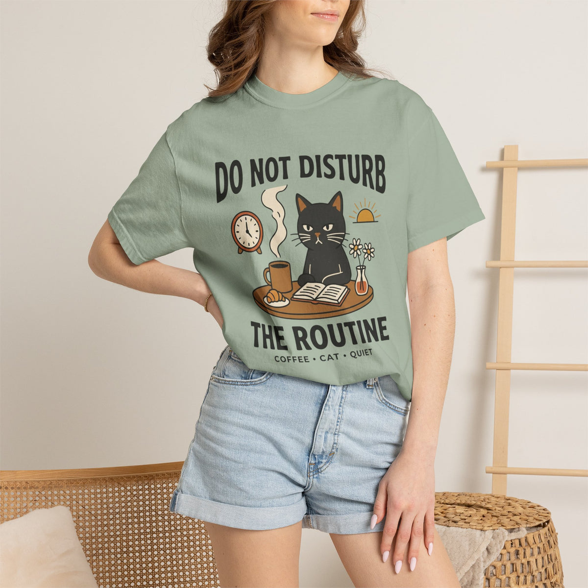 Do NOT Disturb the Routine Cat T-Shirt