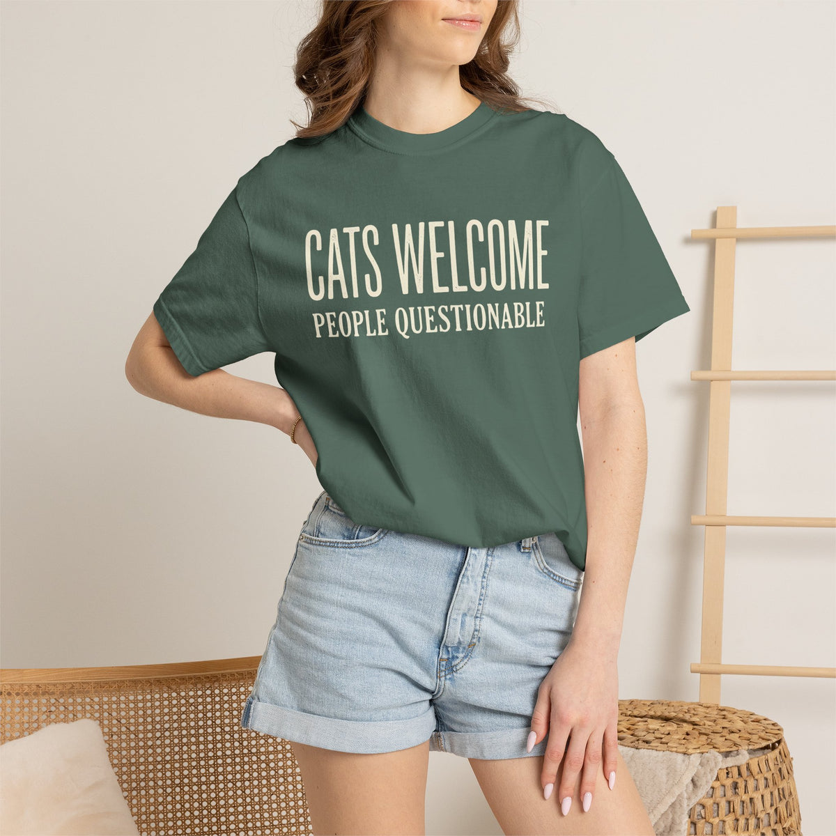 Cats Welcome, People Questionable T-Shirt