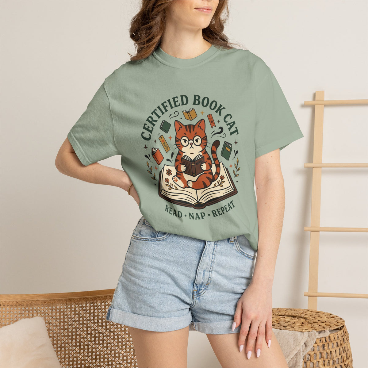 Certified Book Cat T-Shirt