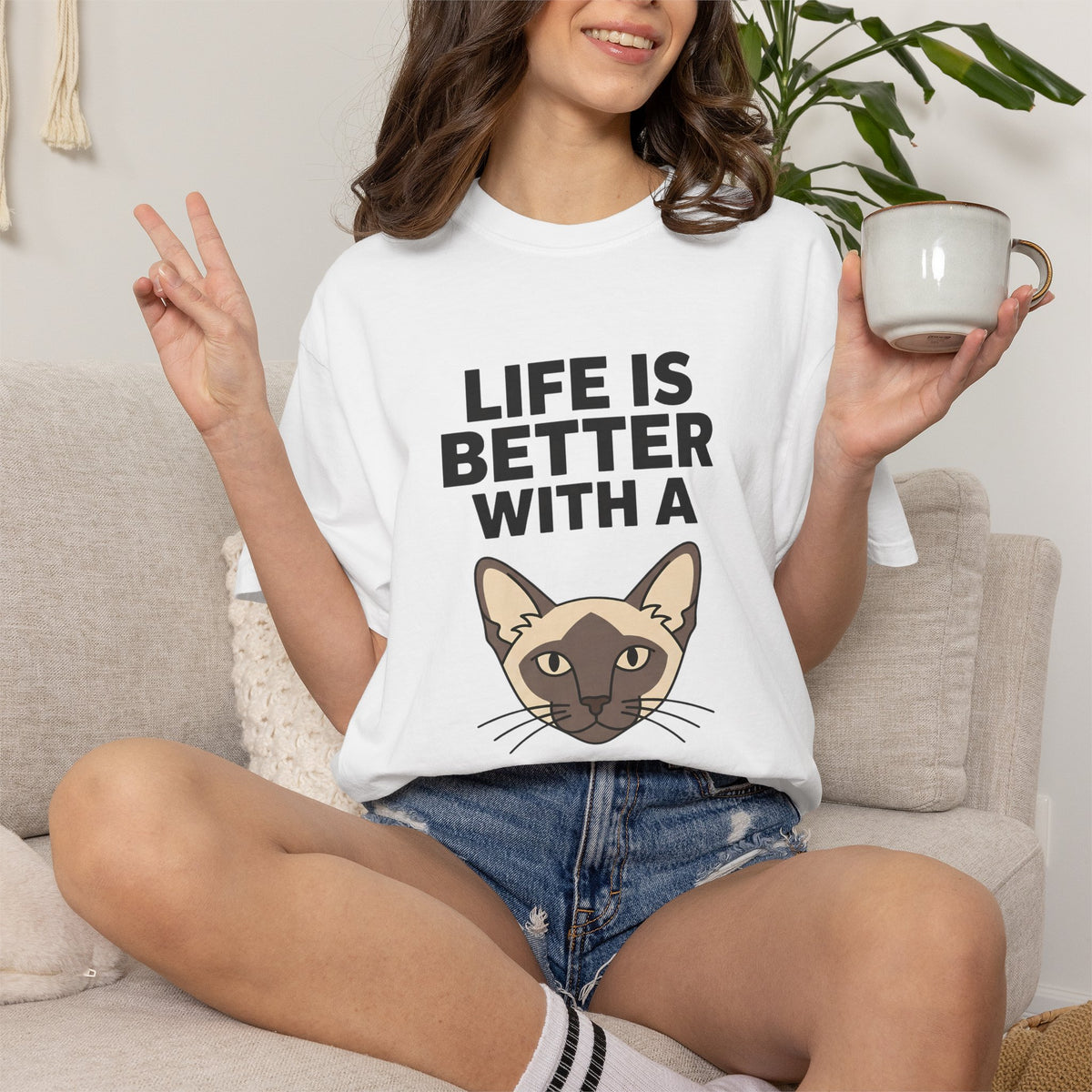 Life is Better with a Siamese T-Shirt
