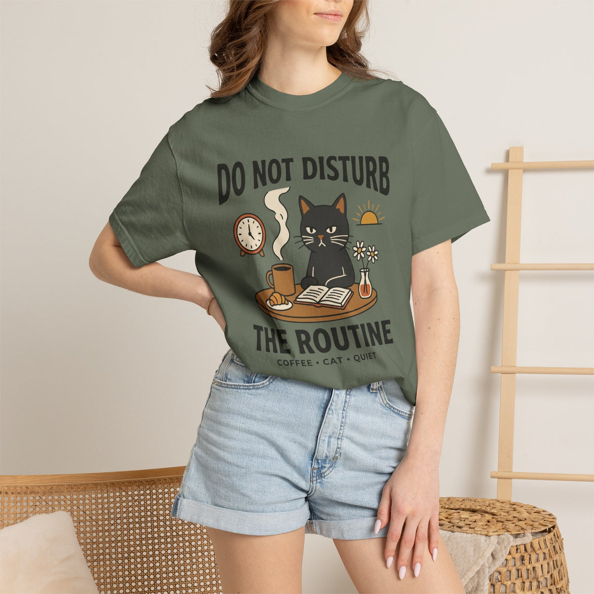 Do NOT Disturb the Routine Cat T-Shirt