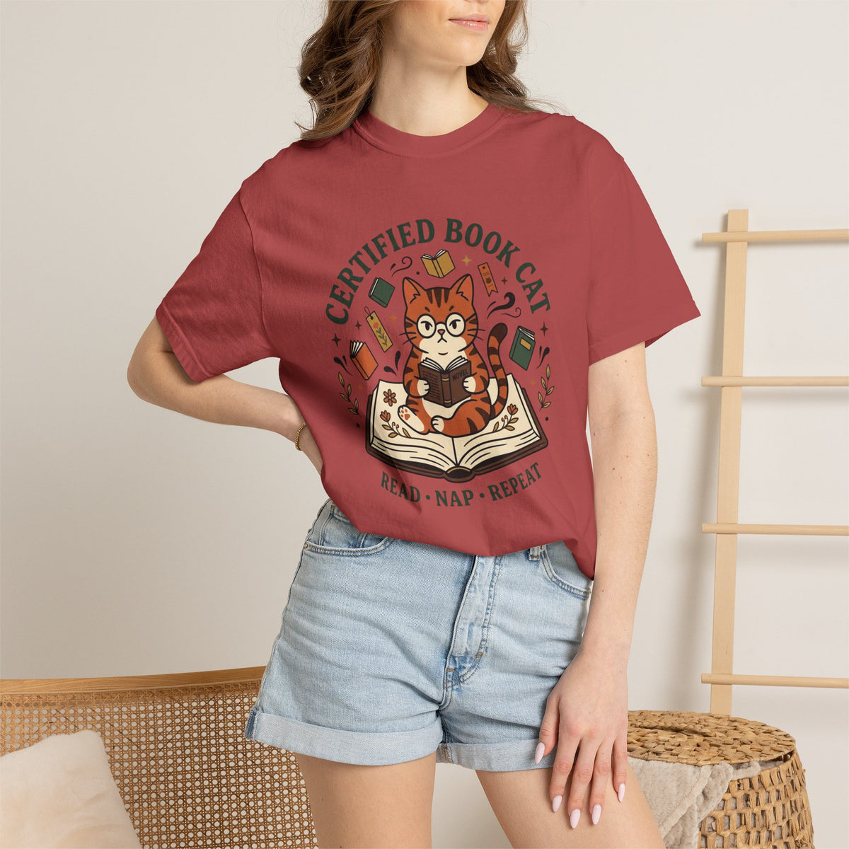 Certified Book Cat T-Shirt
