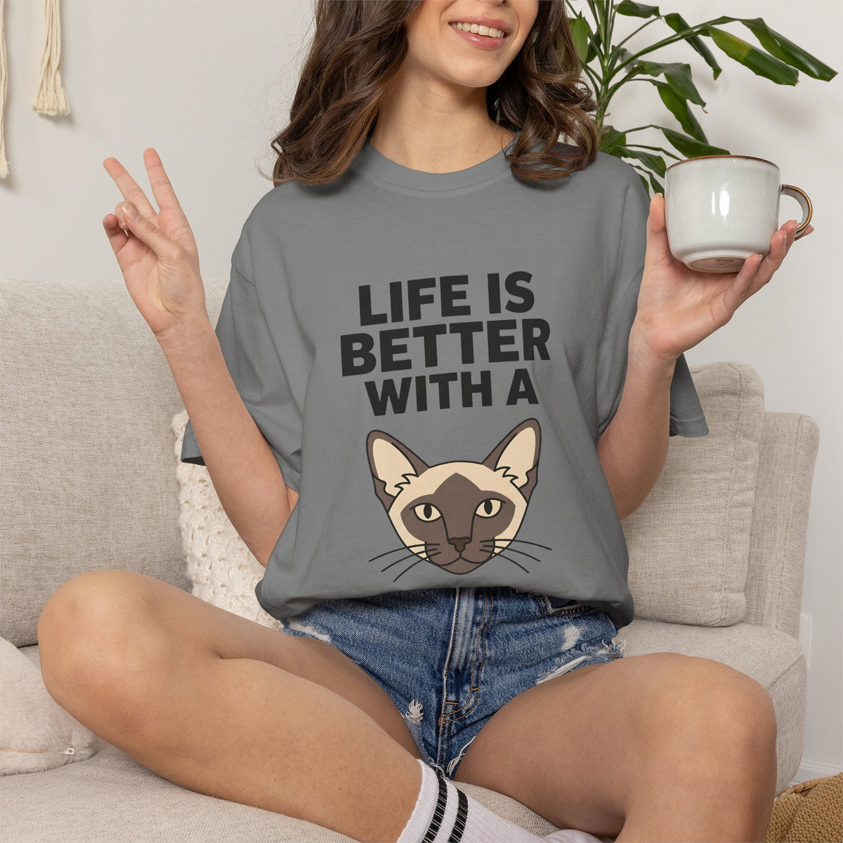 Life is Better with a Siamese T-Shirt