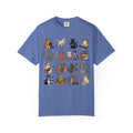 Retro Hobby Cat Grid T-Shirt