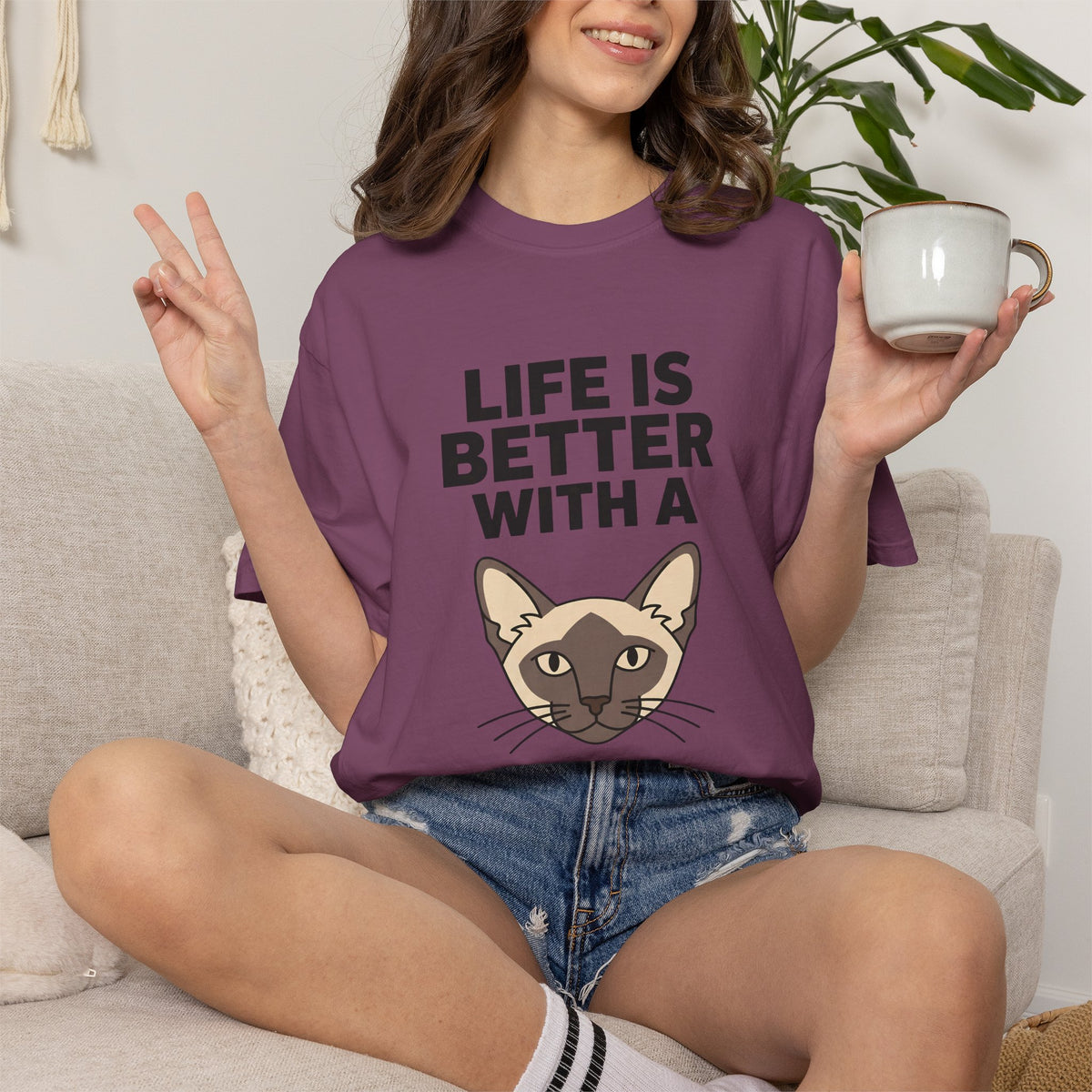 Life is Better with a Siamese T-Shirt