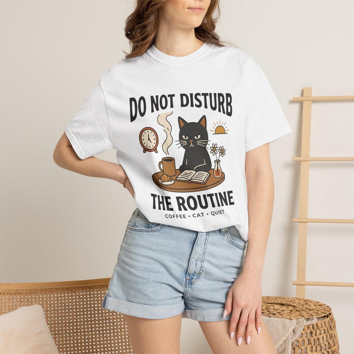 Do NOT Disturb the Routine Cat T-Shirt