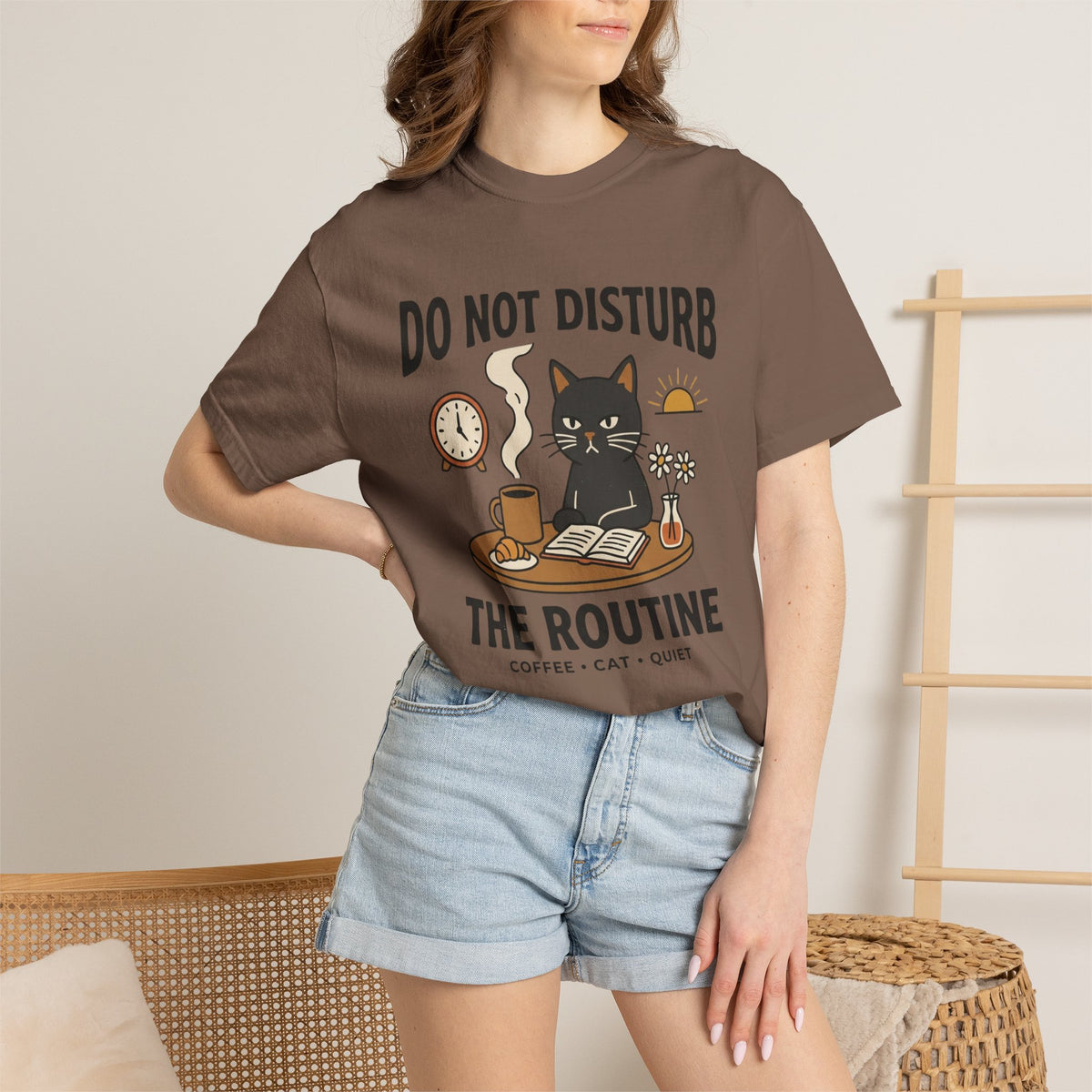 Do NOT Disturb the Routine Cat T-Shirt