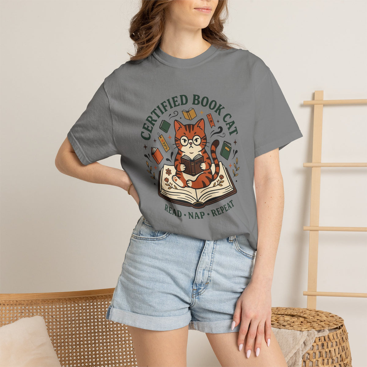 Certified Book Cat T-Shirt