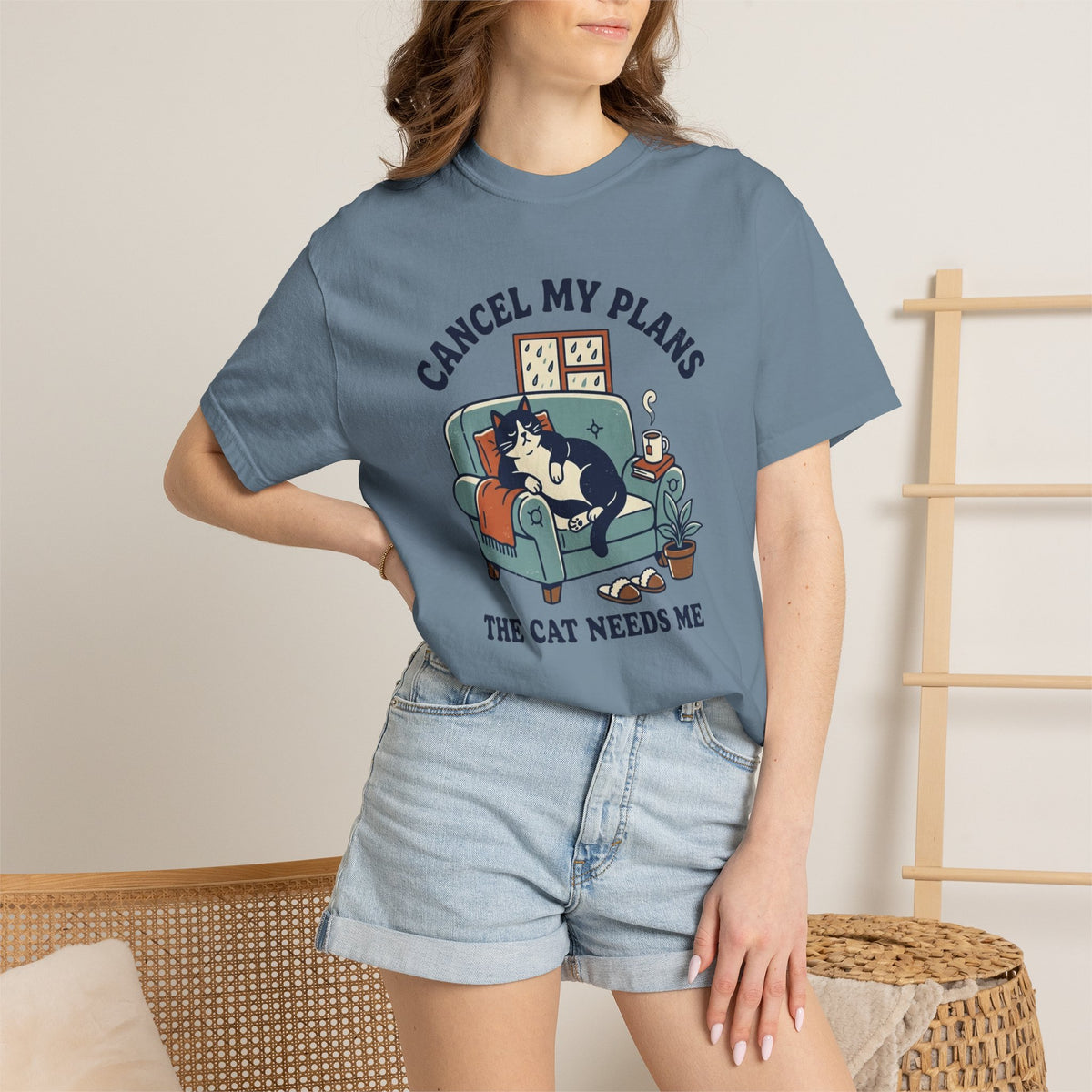 Cancel My Plans the Cat Needs Me T-Shirt