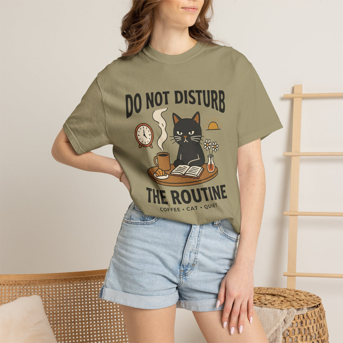 Do NOT Disturb the Routine Cat T-Shirt