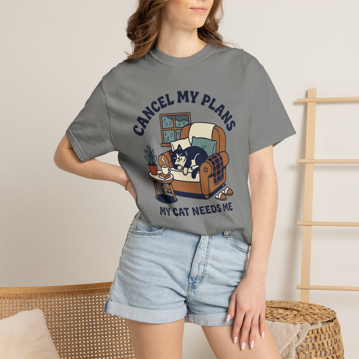 Cancel My Plans My Cat Needs Me T-Shirt