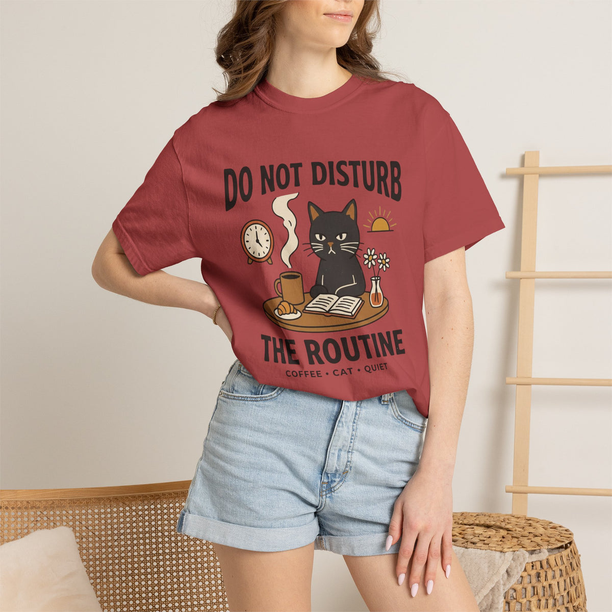 Do NOT Disturb the Routine Cat T-Shirt
