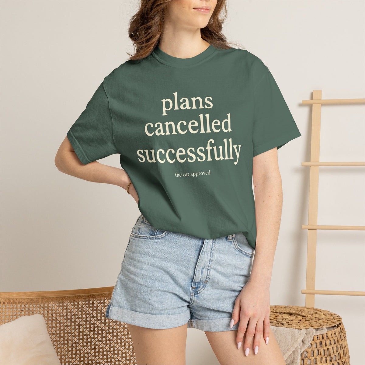 Plans Cancelled, Cat Approved T-Shirt