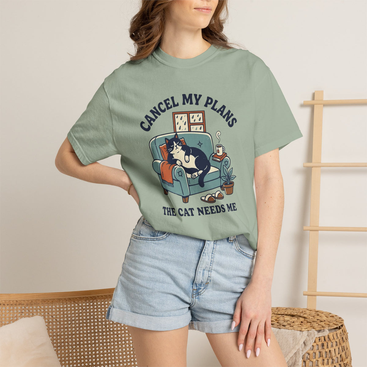 Cancel My Plans the Cat Needs Me T-Shirt