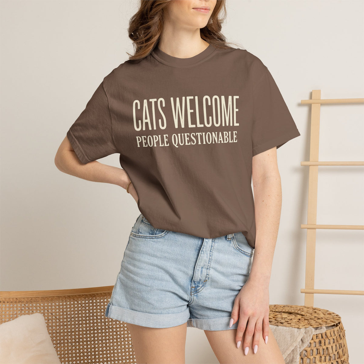 Cats Welcome, People Questionable T-Shirt