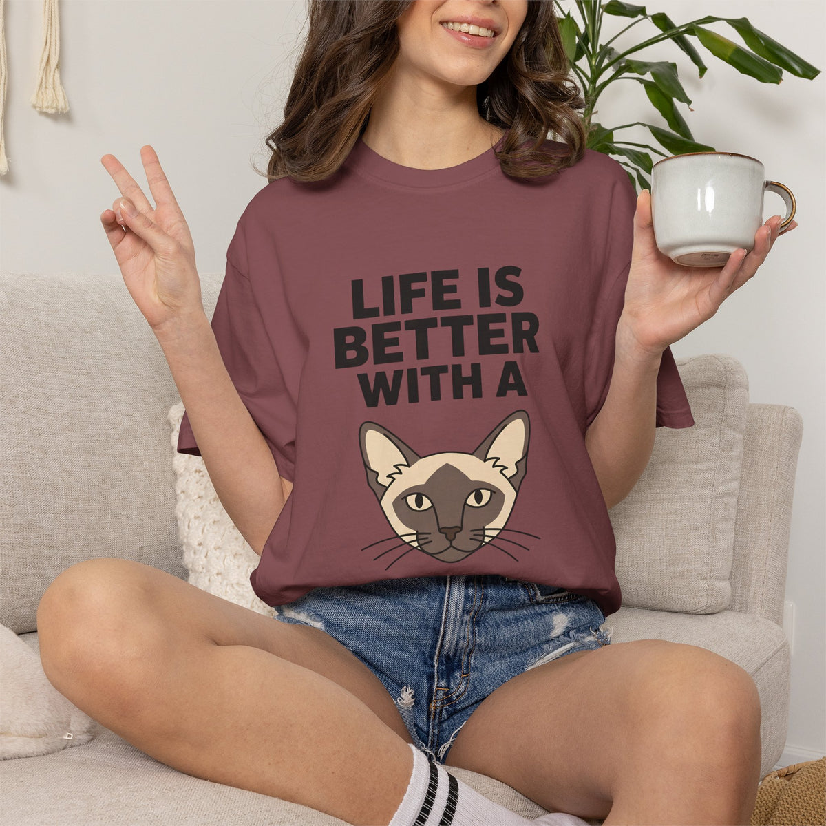 Life is Better with a Siamese T-Shirt