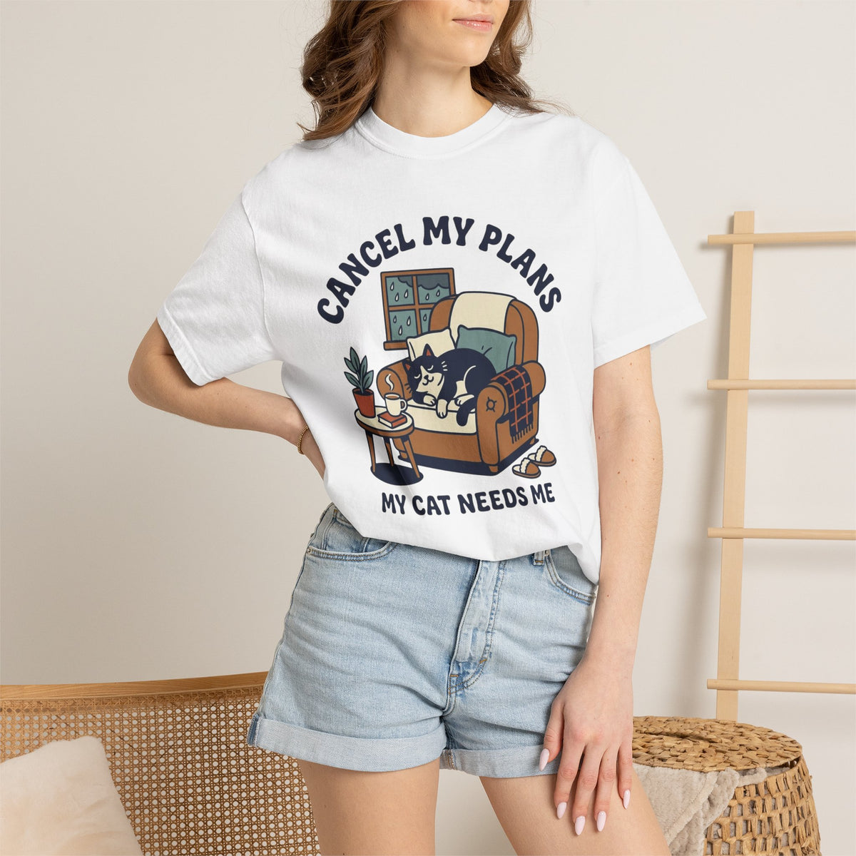 Cancel My Plans My Cat Needs Me T-Shirt