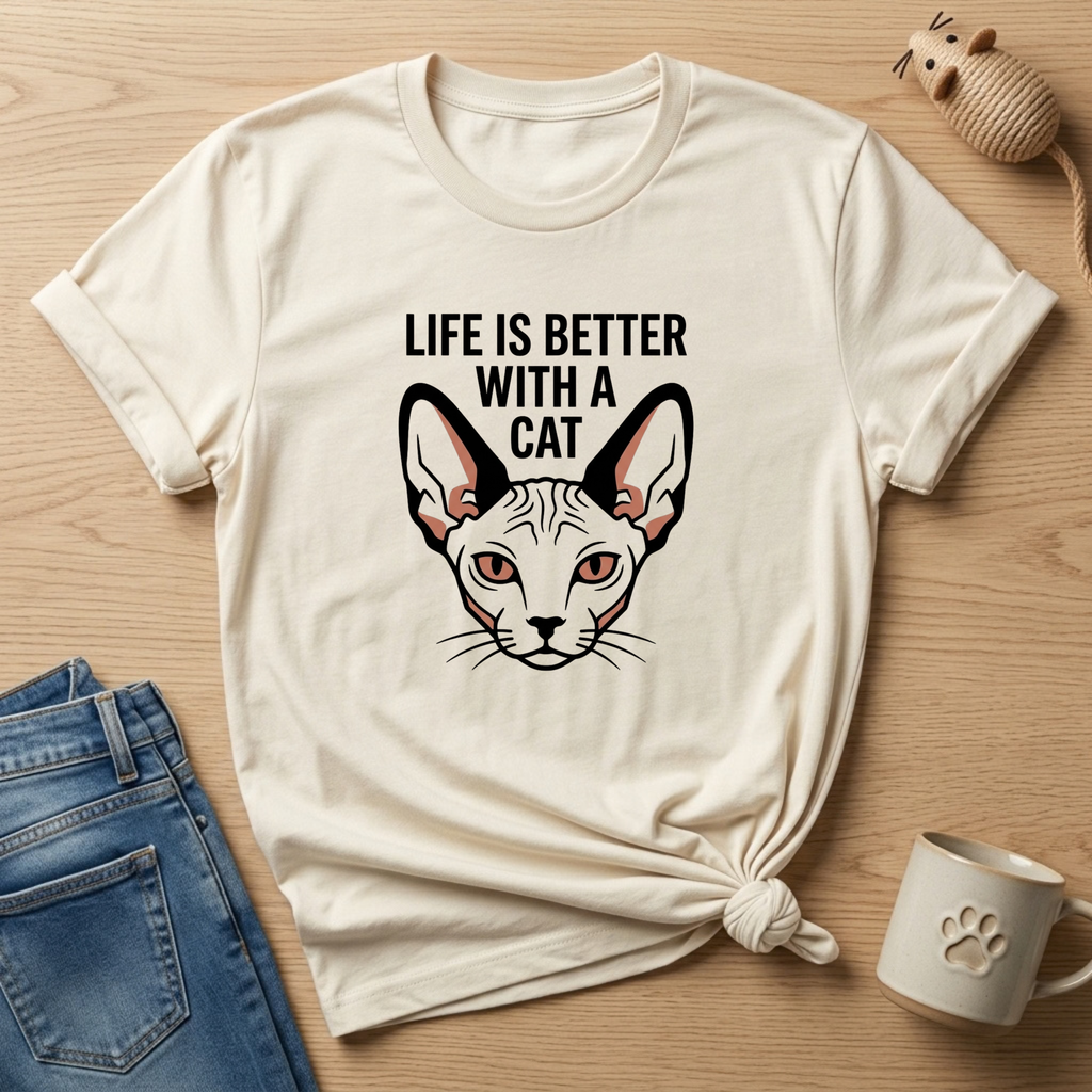 Life is Better with a Sphynx T-Shirt