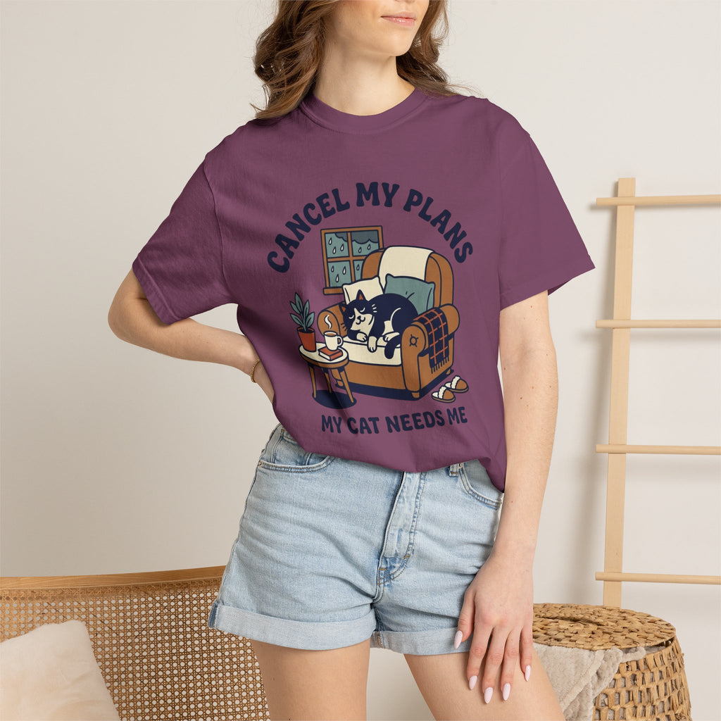 Cancel My Plans My Cat Needs Me T-Shirt