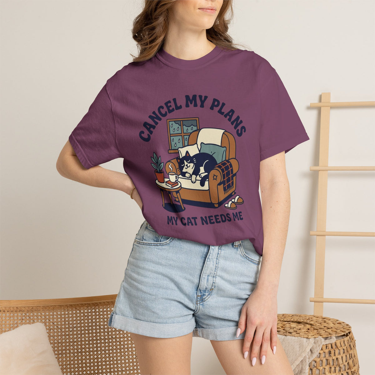 Cancel My Plans My Cat Needs Me T-Shirt