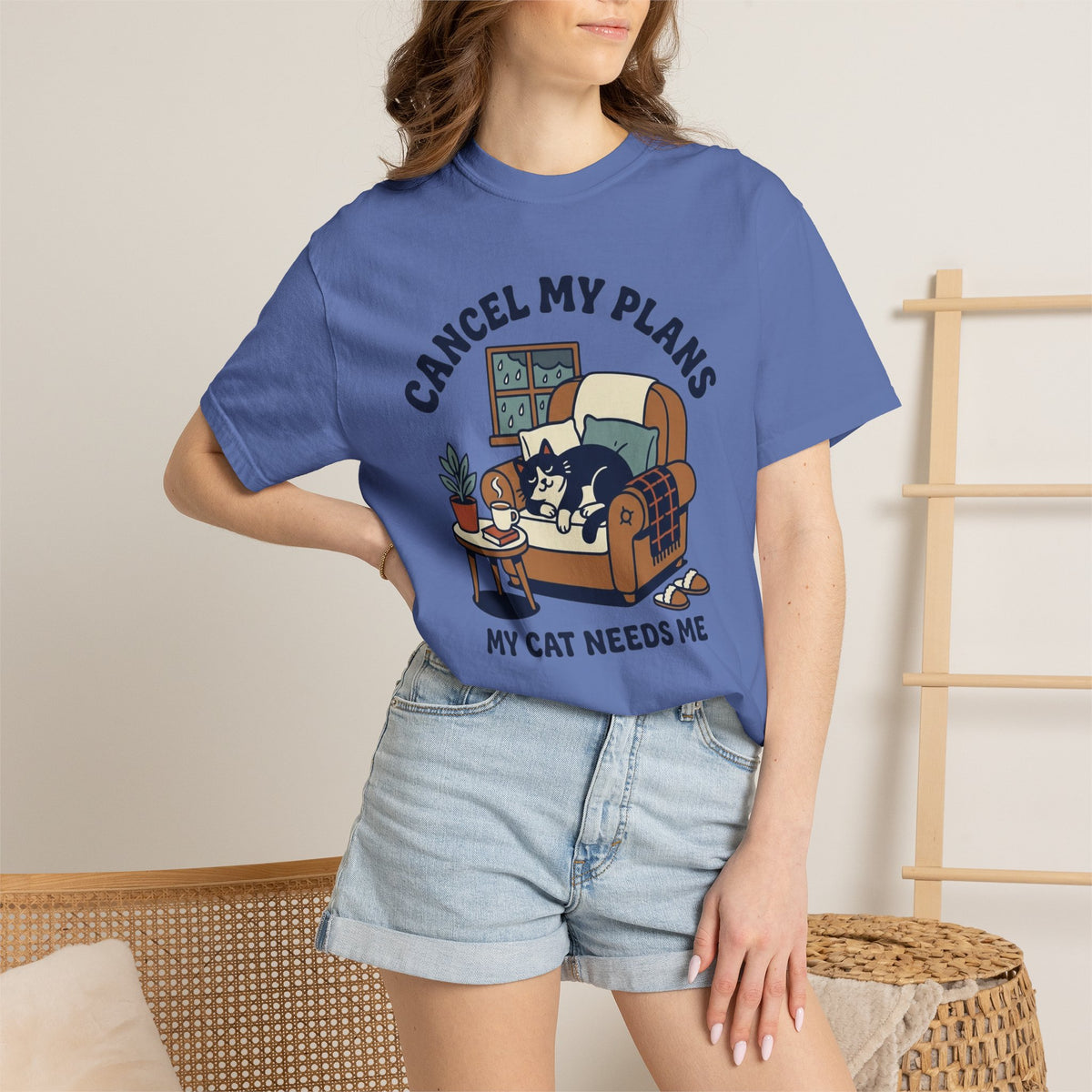 Cancel My Plans My Cat Needs Me T-Shirt